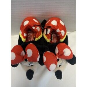 Minnie Mouse Disney  Cute Girls Slippers Sz 5/6 New  Disney Vacations New
